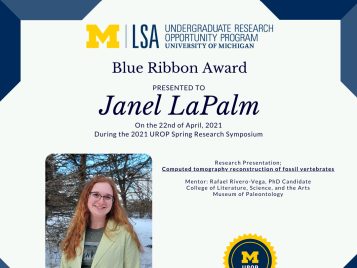 2021 UROP Spring Symposium Blue Ribbon IG 1 